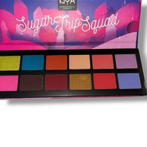 NYX Sugar Trip Squad Eyeshadow Palette - Bold Color Collection NEW